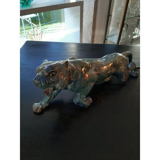 Image 1 of Vintage art nouveau panter sculptuur van Rambervillers