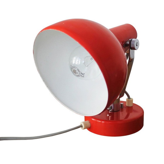 Image 1 of Vintage industriële rode wandlamp, jaren 1960
