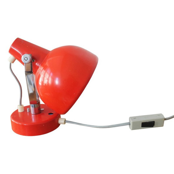 Image 1 of Vintage industriële rode wandlamp, jaren 1960