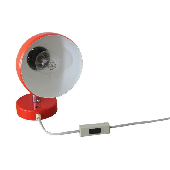 Image 1 of Vintage industriële rode wandlamp, jaren 1960