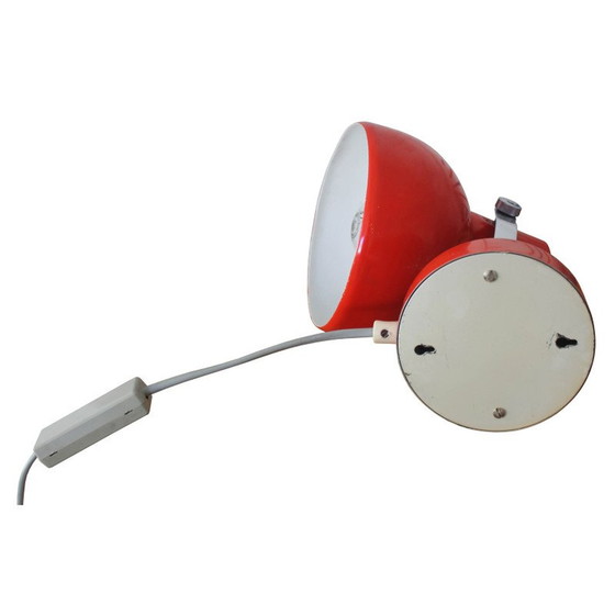 Image 1 of Vintage industriële rode wandlamp, jaren 1960