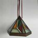 Art Deco Hexagon Amsterdamse School Lampen (Plafondlamp + Plafonnière)