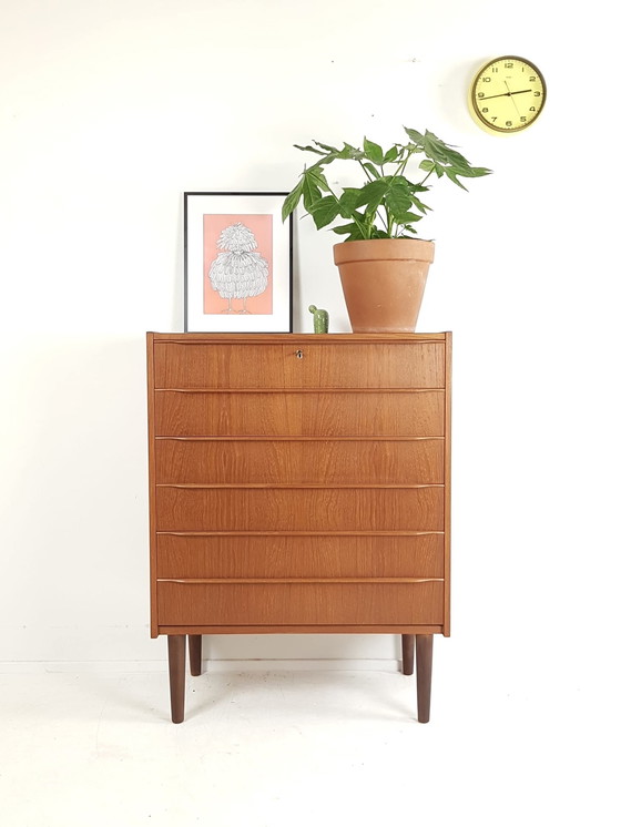 Image 1 of Vintage Deense ladekast | chest of drawers 