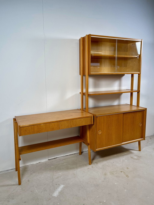 Set Van Vintage Wandkast Met Bureau • Frantisek Jirák