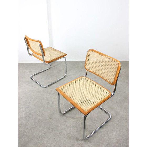 Image 1 of Vintage B32 Cesca stoelen van Marcel Breuer, 1980