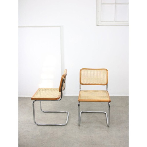 Vintage B32 Cesca stoelen van Marcel Breuer, 1980