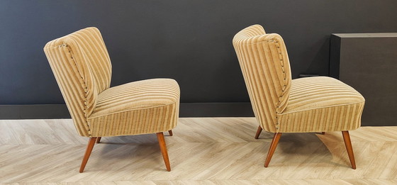 Image 1 of Twee Mid Century cocktailstoelen | Vintage - set 2 stoelen