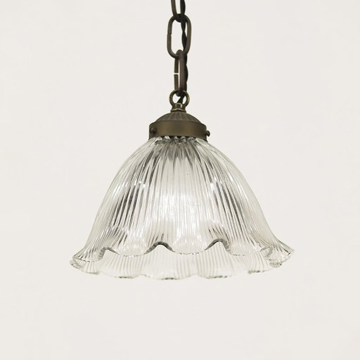 Antieke Holophane Hanglamp