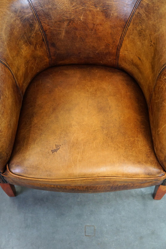 Image 1 of Schapenleren clubfauteuil