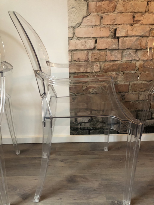 4x Kartell Ghost Eetkamerstoelen