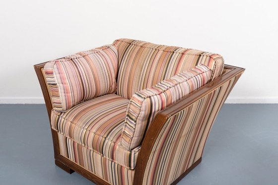 Image 1 of Paar loungestoelen met Italiaans design uit de jaren 1980