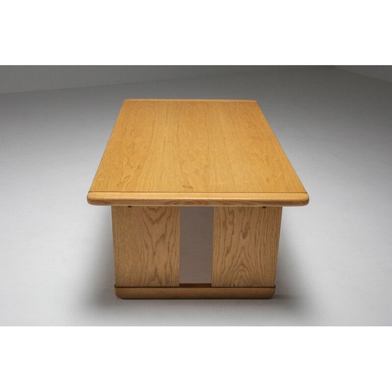 Image 1 of Vintage grenenhouten salontafel door Afra en Tobia Scarpa voor Maxalto, Italië 1970