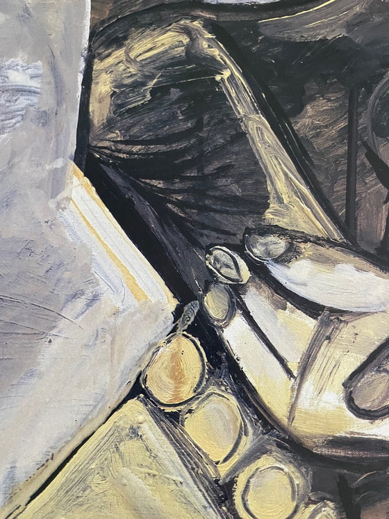 Image 1 of Pablo Picasso (1881-1973), Femme Assise, 1971, Copyright Stichting Maeght, 1989, Imp.Arte, Parijs, Gedrukt in Frankrijk