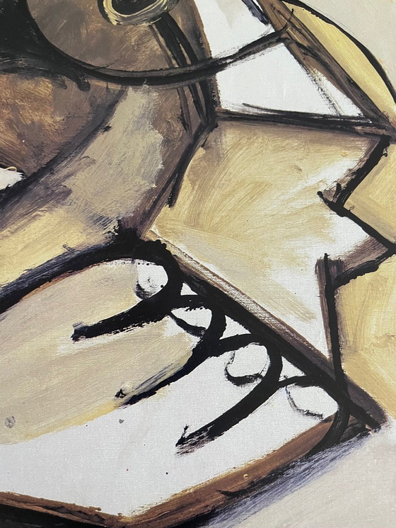 Image 1 of Pablo Picasso (1881-1973), Femme Assise, 1971, Copyright Stichting Maeght, 1989, Imp.Arte, Parijs, Gedrukt in Frankrijk