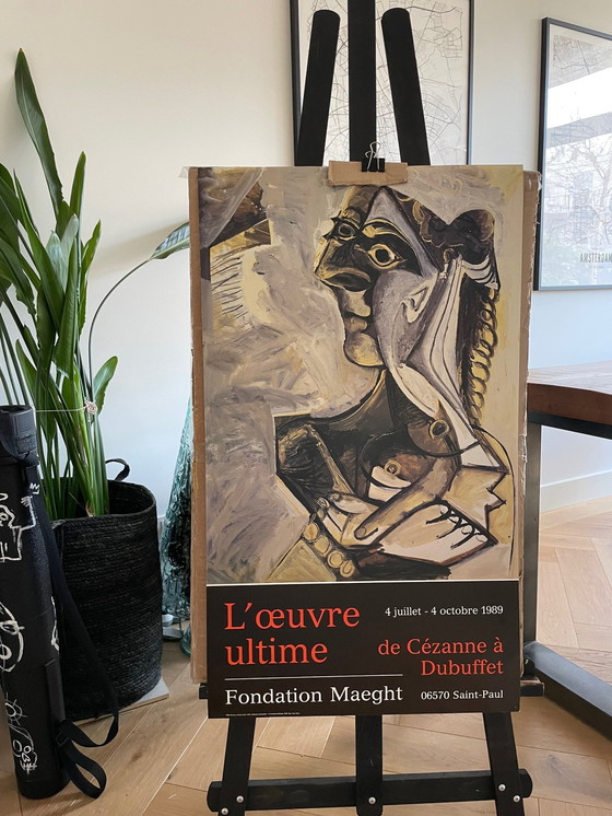 Image 1 of Pablo Picasso (1881-1973), Femme Assise, 1971, Copyright Stichting Maeght, 1989, Imp.Arte, Parijs, Gedrukt in Frankrijk