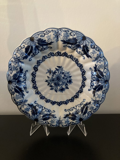 Delft Blauw Bordje Doorsnee 20 Cm Makkum 949