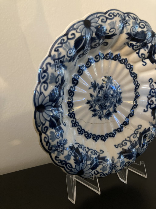 Delft Blauw Bordje Doorsnee 20 Cm Makkum 949