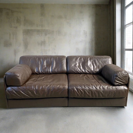 De Sede Ds-76 Bruin Leder design 2-zits Sofa