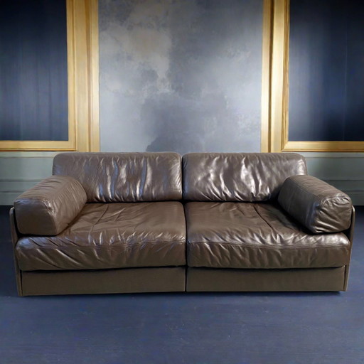 De Sede Ds-76 Bruin Leder design 2-zits Sofa