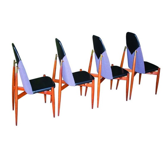 Image 1 of Set van 4 vintage stoelen van Miroslav Navratil, 1960