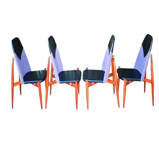 Image 1 of Set van 4 vintage stoelen van Miroslav Navratil, 1960