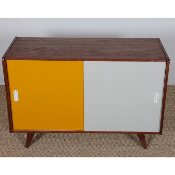 Image 1 of Vintage geel en wit dressoir model U-452 van Jiri Jiroutek, 1960