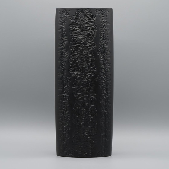 Image 1 of Xxl 38 Cm Vloervaas Martin Freyer Rosenthal Studio-Line Bisque Porcelaine Noire