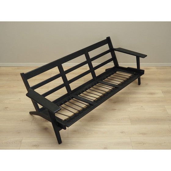 Image 1 of Vintage eiken bank van Hans. J. Wegner voor Getama, jaren 1960