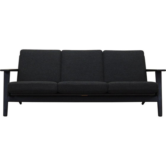 Image 1 of Vintage eiken bank van Hans. J. Wegner voor Getama, jaren 1960