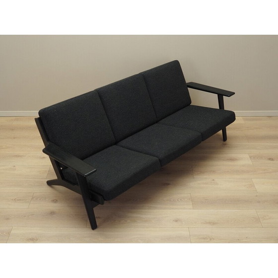Image 1 of Vintage eiken bank van Hans. J. Wegner voor Getama, jaren 1960