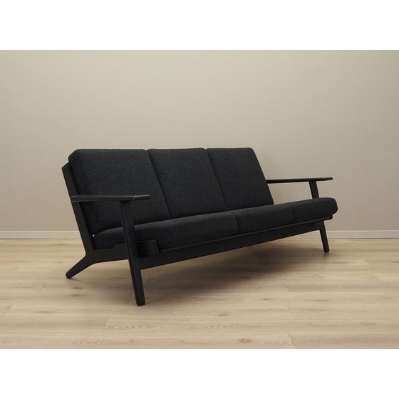 Image 1 of Vintage eiken bank van Hans. J. Wegner voor Getama, jaren 1960