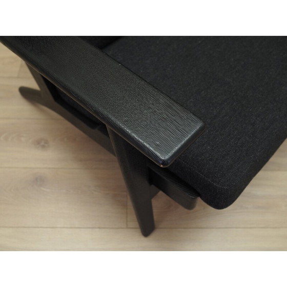 Image 1 of Vintage eiken bank van Hans. J. Wegner voor Getama, jaren 1960