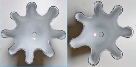 Image 1 of Grote Vintage Murano "Fazzoletto" Hanglampen