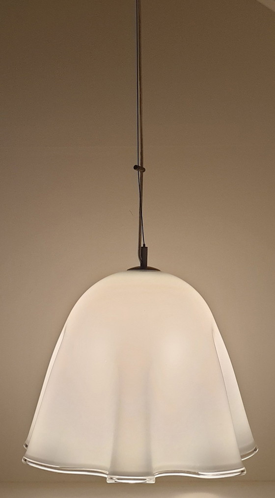 Image 1 of Grote Vintage Murano "Fazzoletto" Hanglampen
