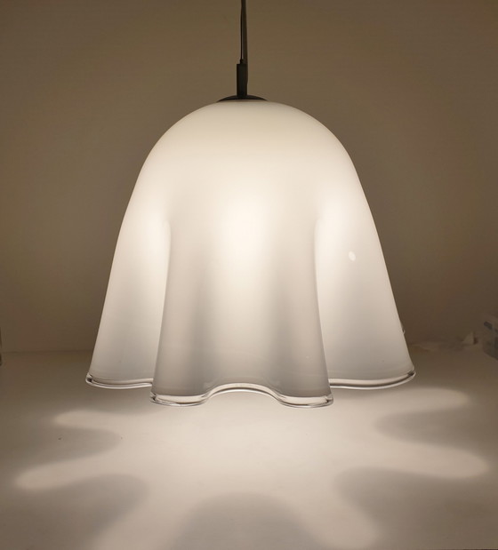 Image 1 of Grote Vintage Murano "Fazzoletto" Hanglampen