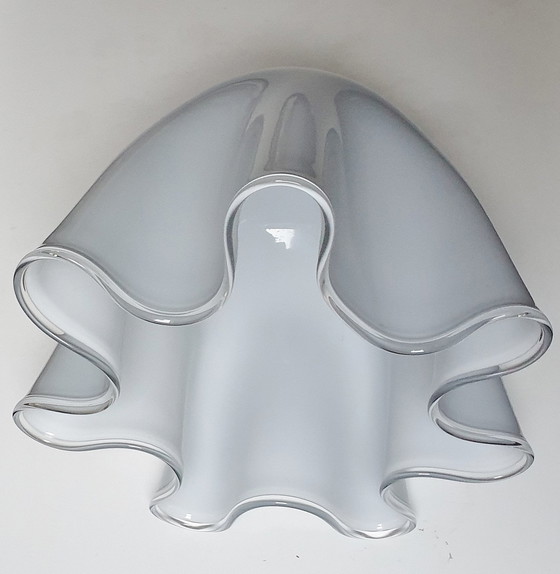 Image 1 of Grote Vintage Murano "Fazzoletto" Hanglampen