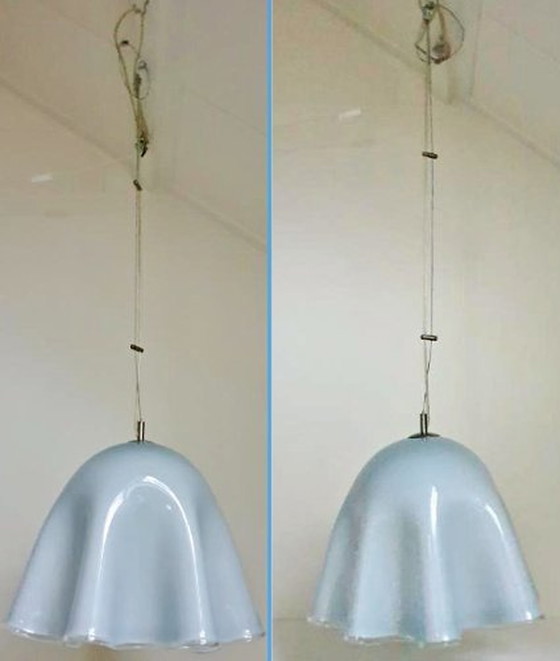 Image 1 of Grote Vintage Murano "Fazzoletto" Hanglampen
