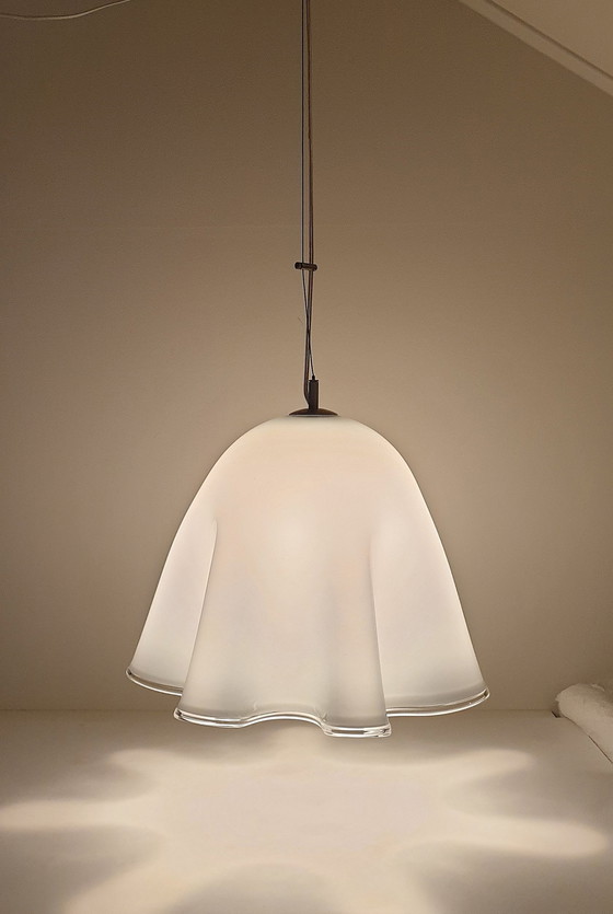 Image 1 of Grote Vintage Murano "Fazzoletto" Hanglampen