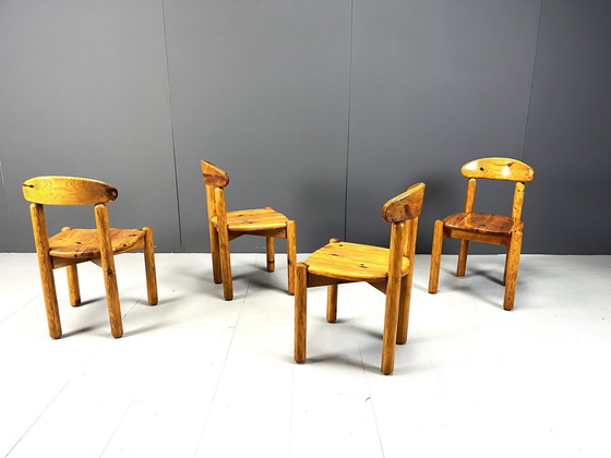 Image 1 of Rainer Daumiller grenenhouten eetkamerstoelen voor Hirtshals Savvaerk - set van 4 - jaren 1980