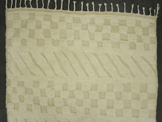 Image 1 of Berber Vloerkleed - 258 Cm X 158 Cm - Witte Wol