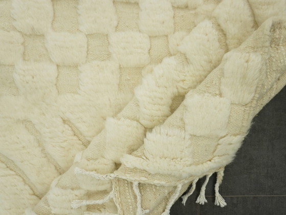 Image 1 of Berber Vloerkleed - 258 Cm X 158 Cm - Witte Wol