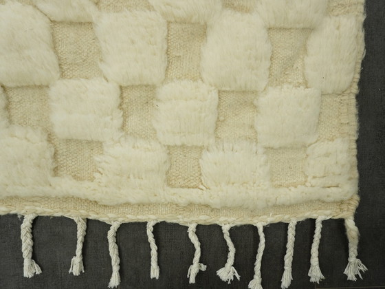 Image 1 of Berber Vloerkleed - 258 Cm X 158 Cm - Witte Wol