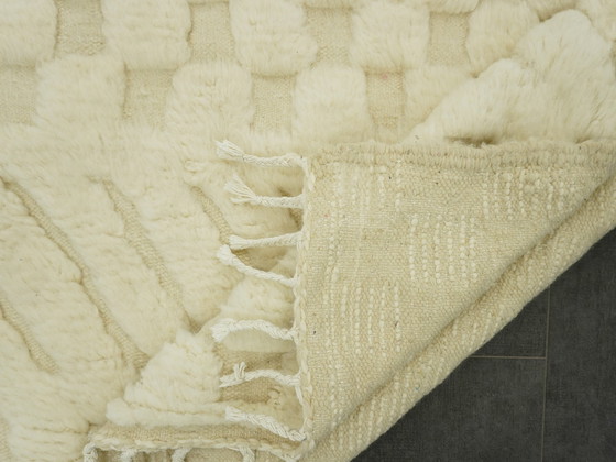 Image 1 of Berber Vloerkleed - 258 Cm X 158 Cm - Witte Wol