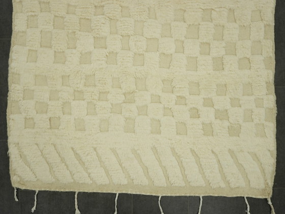 Image 1 of Berber Vloerkleed - 258 Cm X 158 Cm - Witte Wol