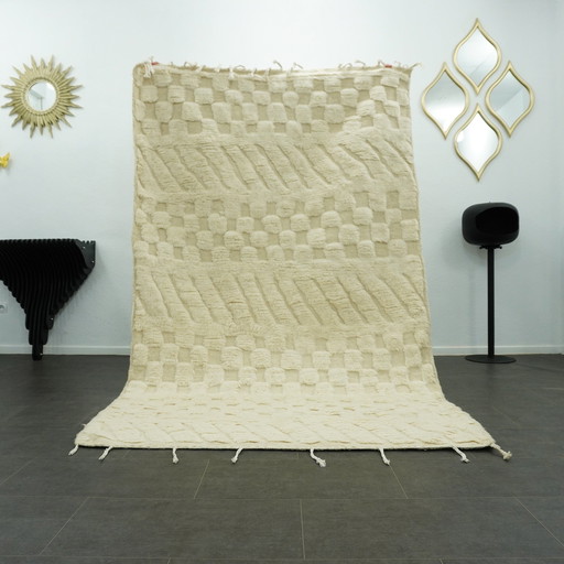 Berber Vloerkleed - 258 Cm X 158 Cm - Witte Wol