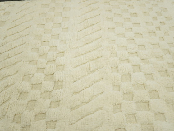 Image 1 of Berber Vloerkleed - 258 Cm X 158 Cm - Witte Wol