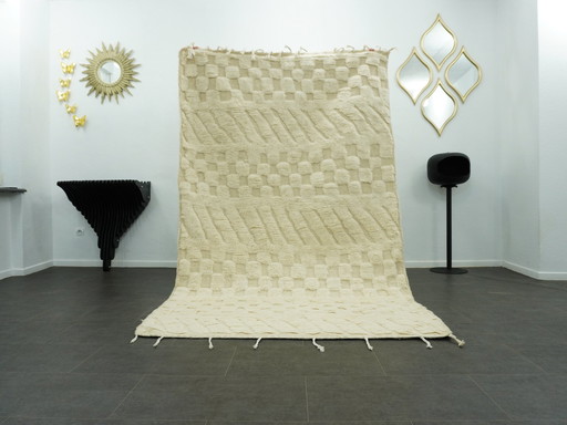 Berber Vloerkleed - 258 Cm X 158 Cm - Witte Wol