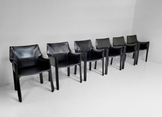 Image 1 of 13x Cassina cabinestoelen van Mario Bellini