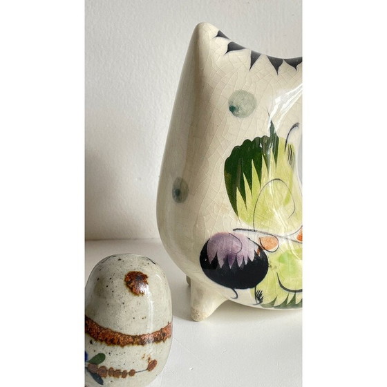 Image 1 of Paar vintage keramische uilen