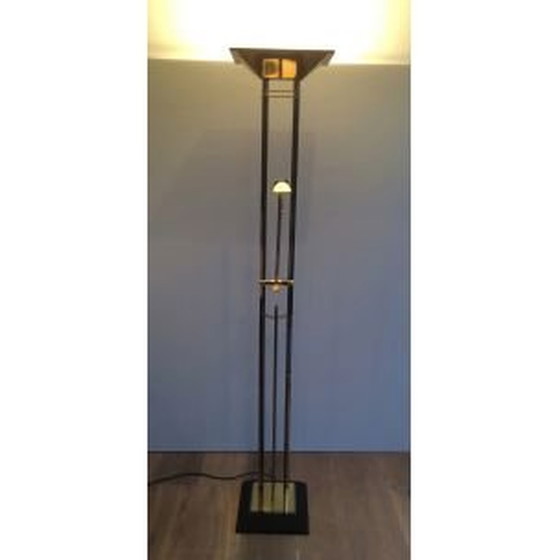 Image 1 of Vintage Franse koperen vloerlamp, 1970